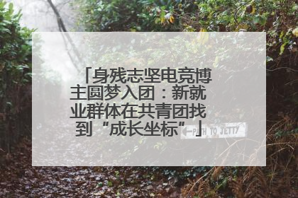 身残志坚电竞博主圆梦入团：新就业群体在共青团找到“成长坐标”