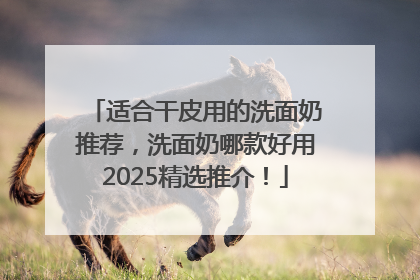 适合干皮用的洗面奶推荐，洗面奶哪款好用2025精选推介！