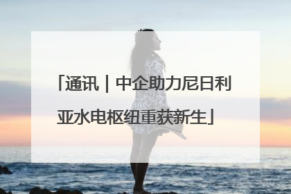 通讯｜中企助力尼日利亚水电枢纽重获新生