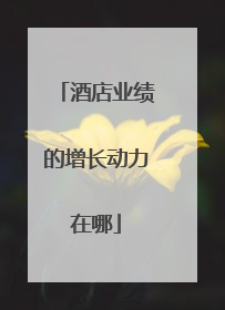 酒店业绩的增长动力在哪