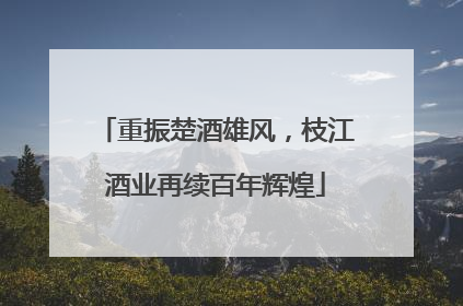 重振楚酒雄风，枝江酒业再续百年辉煌
