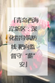 青岛西海岸新区：深化指导筑防线 靶向监督守“薪”安