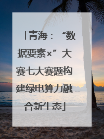 青海：“数据要素×”大赛七大赛题构建绿电算力融合新生态