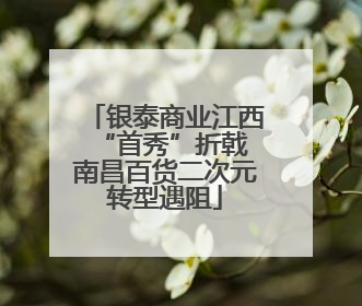 银泰商业江西“首秀”折戟 南昌百货二次元转型遇阻