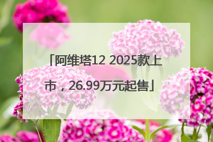 阿维塔12 2025款上市，26.99万元起售