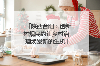 陕西合阳：创新村规民约让乡村治理焕发新的生机