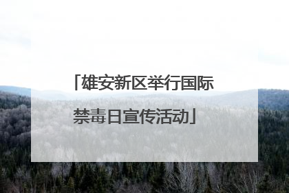 雄安新区举行国际禁毒日宣传活动