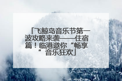 飞鲸岛音乐节第一波攻略来袭——住宿篇！临港邀你“畅享”音乐狂欢