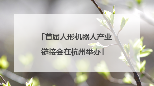 首届人形机器人产业链接会在杭州举办