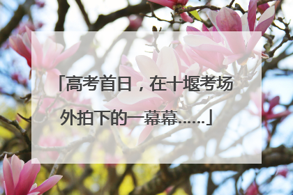 高考首日，在十堰考场外拍下的一幕幕……