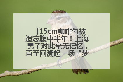 15cm咖啡勺被遗忘腹中半年！上海男子对此毫无记忆，直至回溯起一场“梦境”般的经历