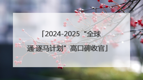 2024-2025“全球通·逐马计划”高口碑收官