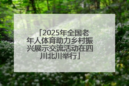 2025年全国老年人体育助力乡村振兴展示交流活动在四川北川举行