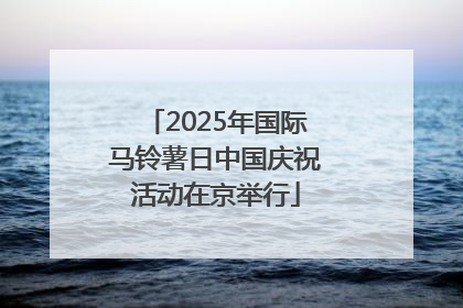 2025年国际马铃薯日中国庆祝活动在京举行