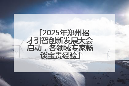 2025年郑州招才引智创新发展大会启动，各领域专家畅谈宝贵经验