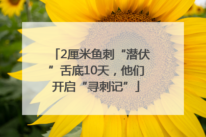 2厘米鱼刺“潜伏”舌底10天，他们开启“寻刺记”