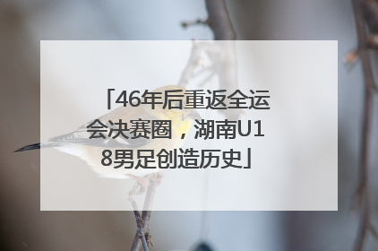 46年后重返全运会决赛圈，湖南U18男足创造历史