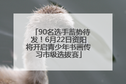 90名选手蓄势待发！6月22日资阳将开启青少年书画传习市级选拔赛
