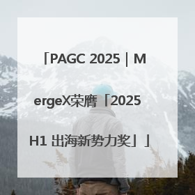 PAGC 2025｜MergeX荣膺「2025 H1 出海新势力奖」