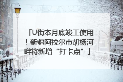 U街本月底竣工使用！新疆阿拉尔市胡杨河畔将新增“打卡点”